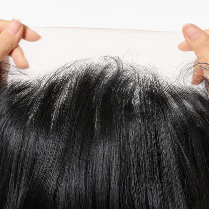 Natural Black 13×6 Lace Front Long Wavy Wig