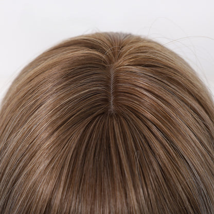 Layered Long Straight Wig with Bangs – Glueless Heat-Resistant Synthetic Hair