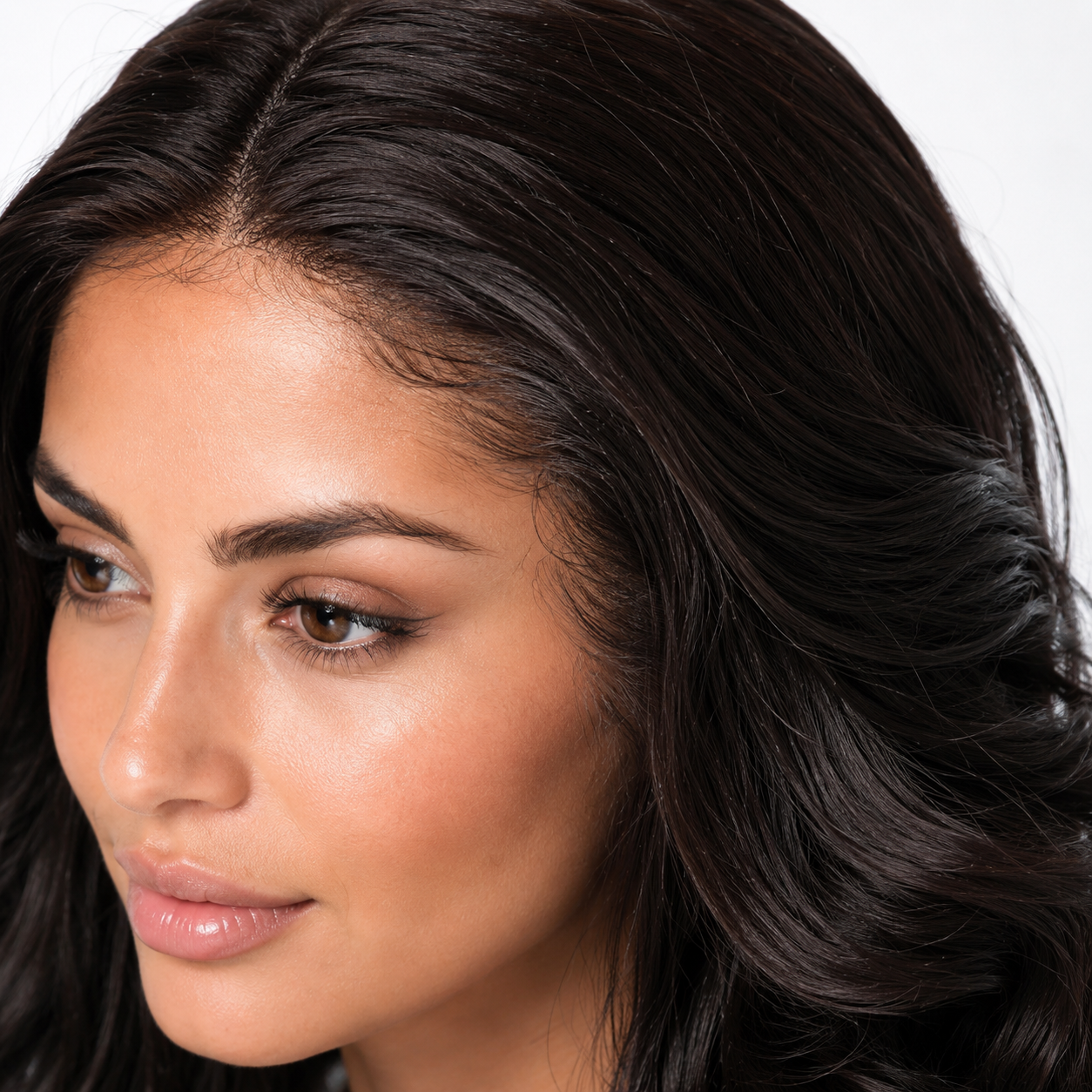 Natural Black 13×6 Lace Front Long Wavy Wig