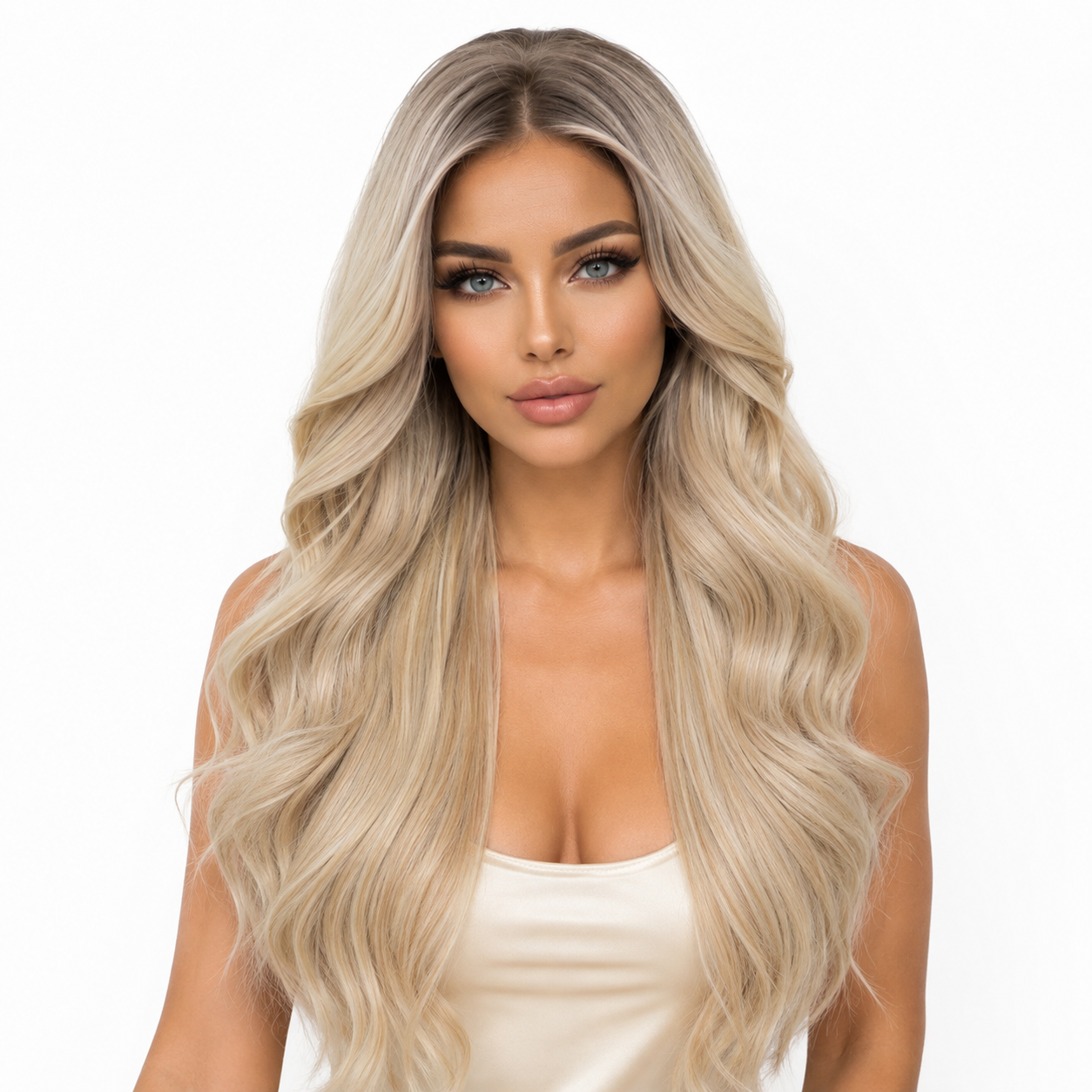 Rooted Blonde 13x6 HD Lace Front Body Wave Wig | Balayage Lace Wig