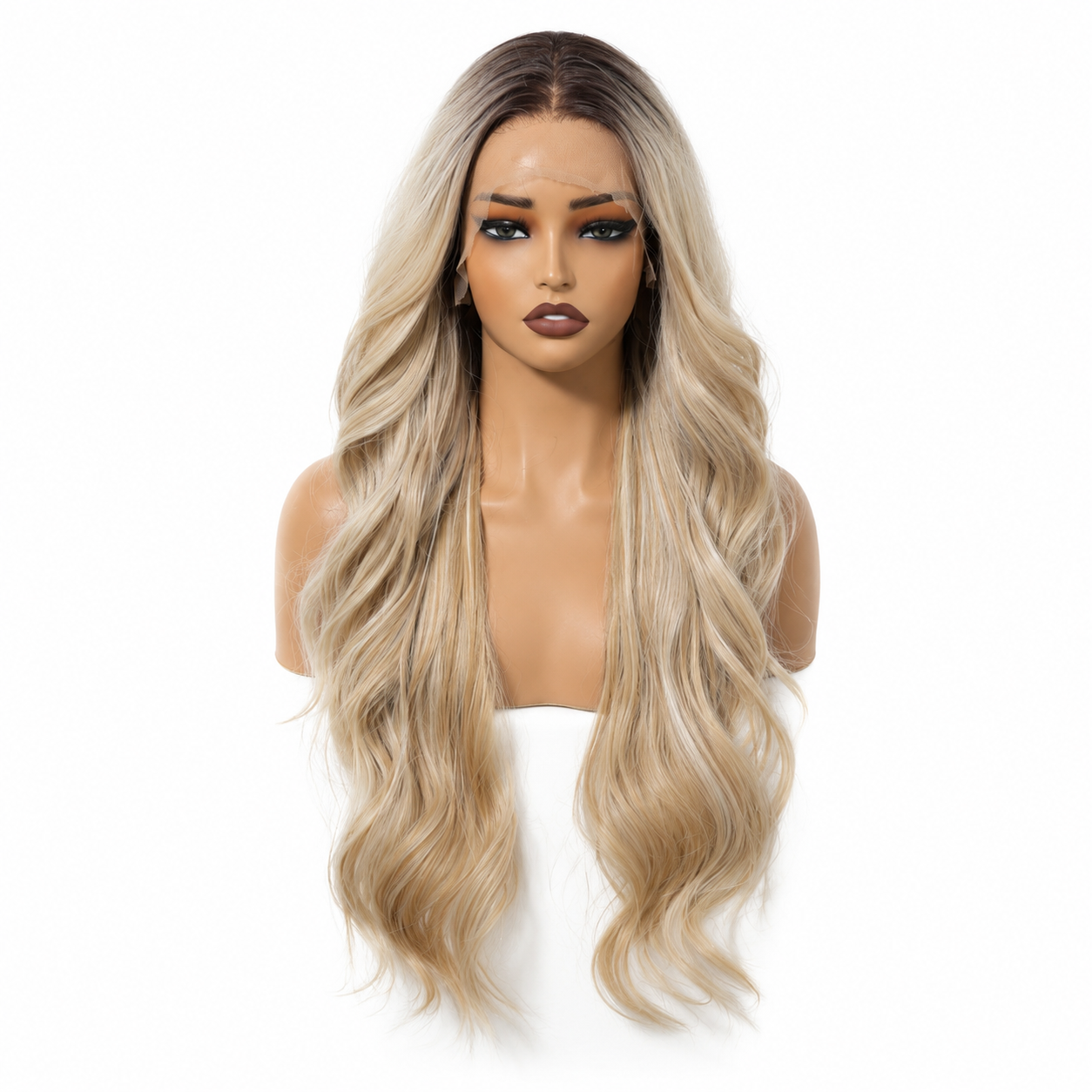 Rooted Blonde 13x6 HD Lace Front Body Wave Wig | Balayage Lace Wig
